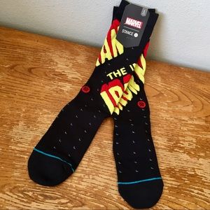 🔥💥 NEW Stance x Marvel Socks Ironman RARE 💥🔥